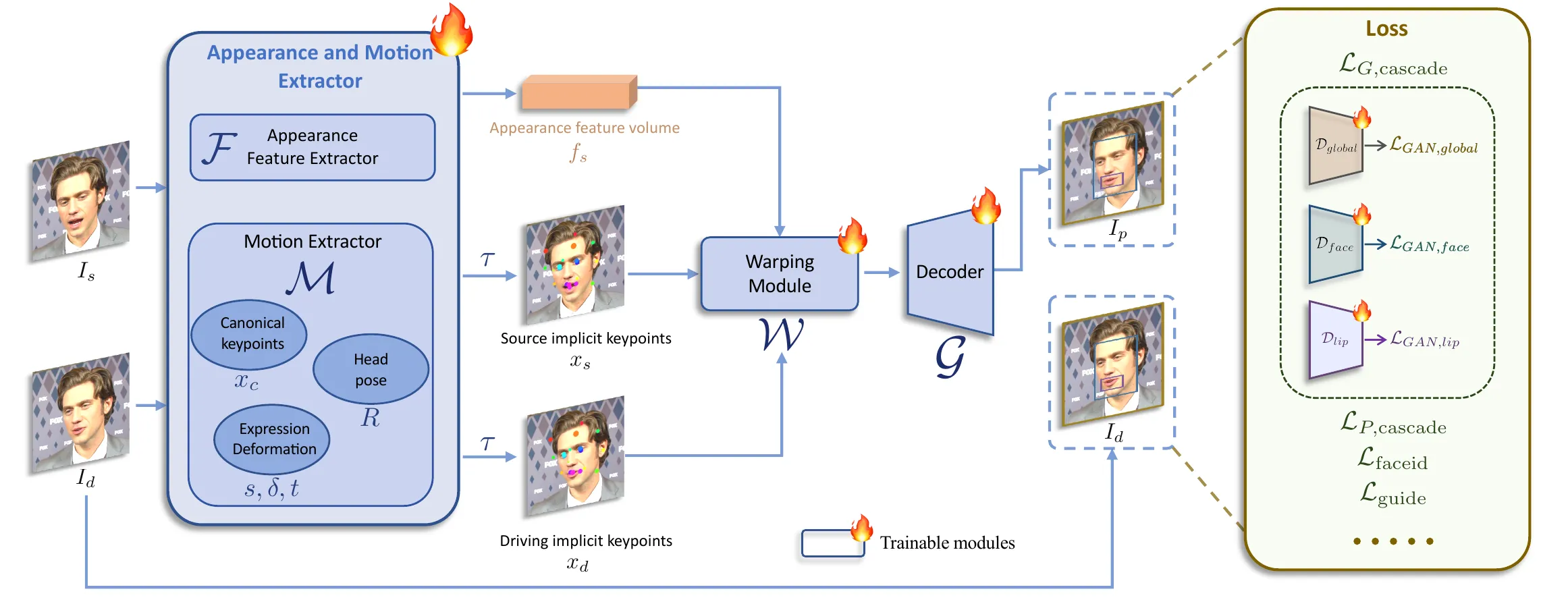 LivePortrait first-stage training pipeline