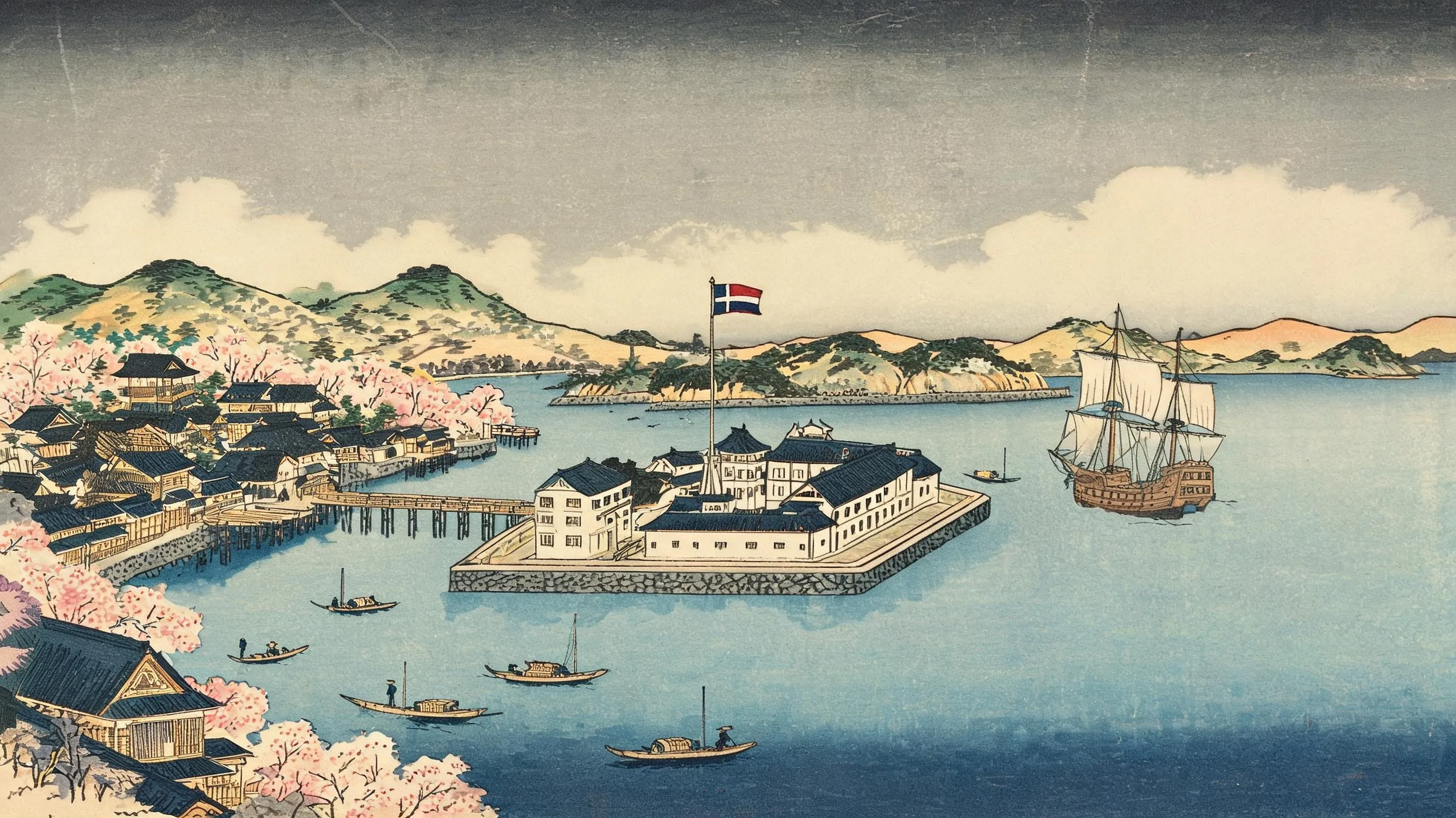 长崎出岛——日本锁国时期唯一的对外贸易窗口