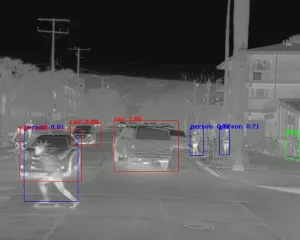 FLIR thermal infrared skateboarder example