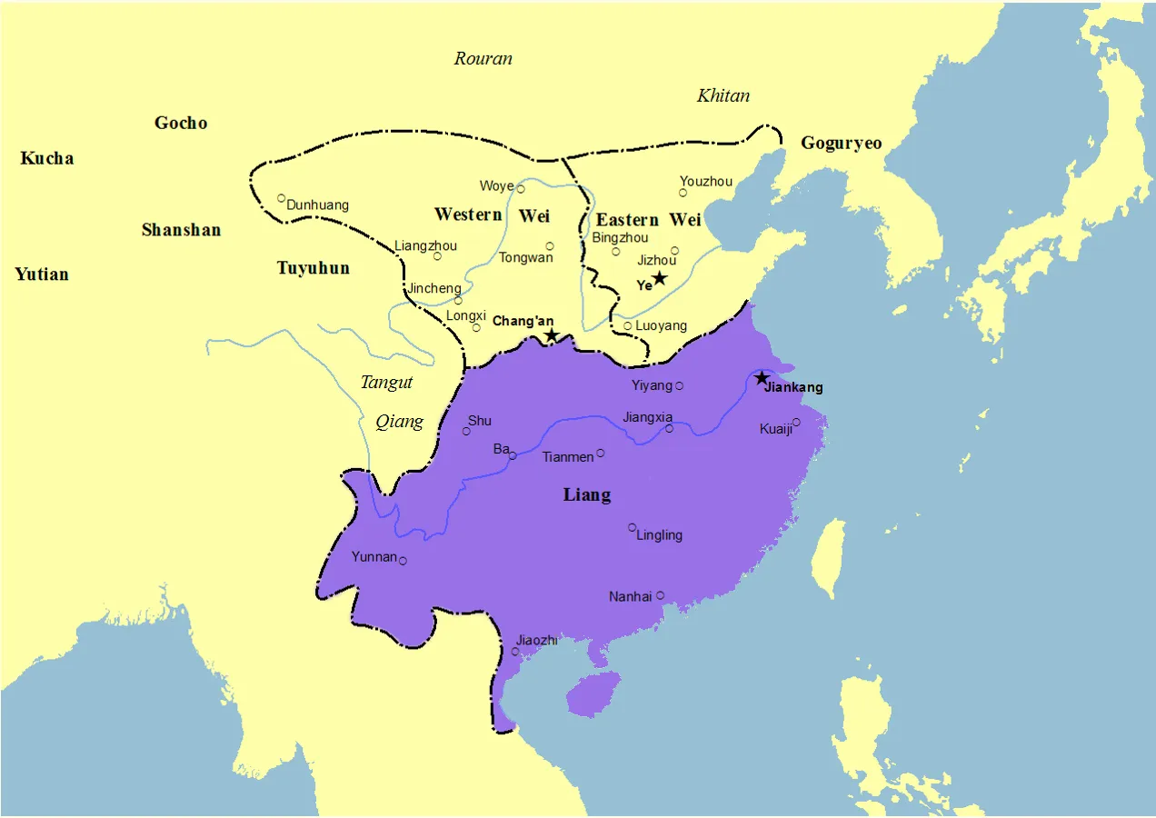 南梁全图